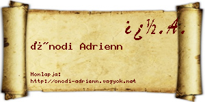 Ónodi Adrienn névjegykártya
