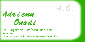adrienn onodi business card